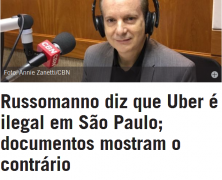 Russomanno diz que Uber é ilegal em São Paulo; documentos mostram o contrário